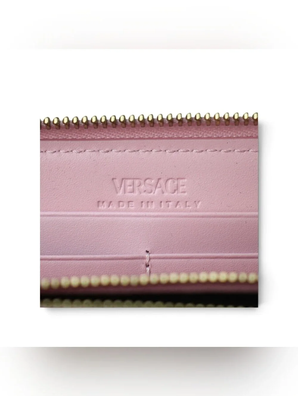Like NEW Versace Barocco English Rose Jacquard Leather Long Wallet!